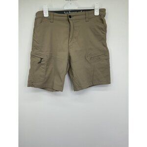 Wrangler Mens All Terrain Gear Khaki Cargo Shorts Size 34